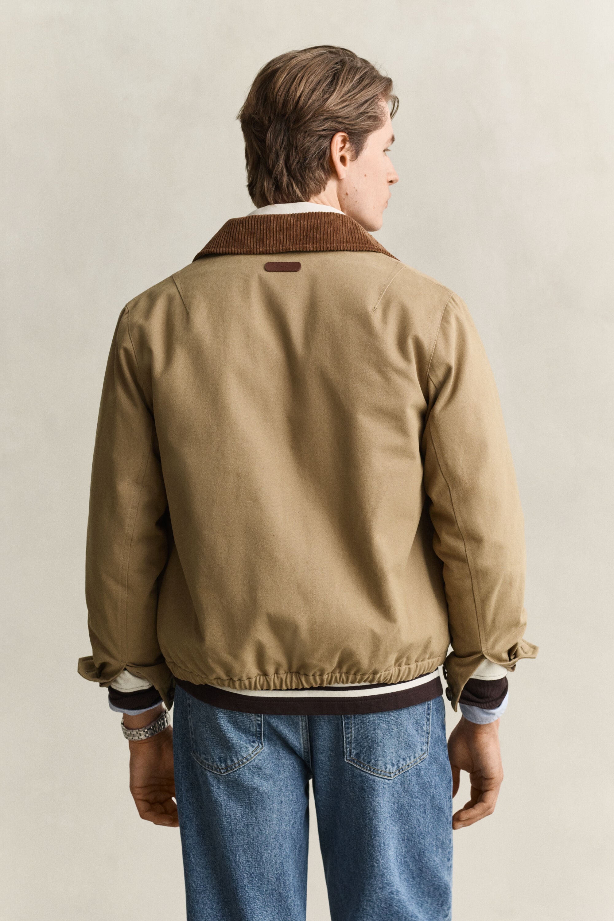 Veste Harrington en moleskine