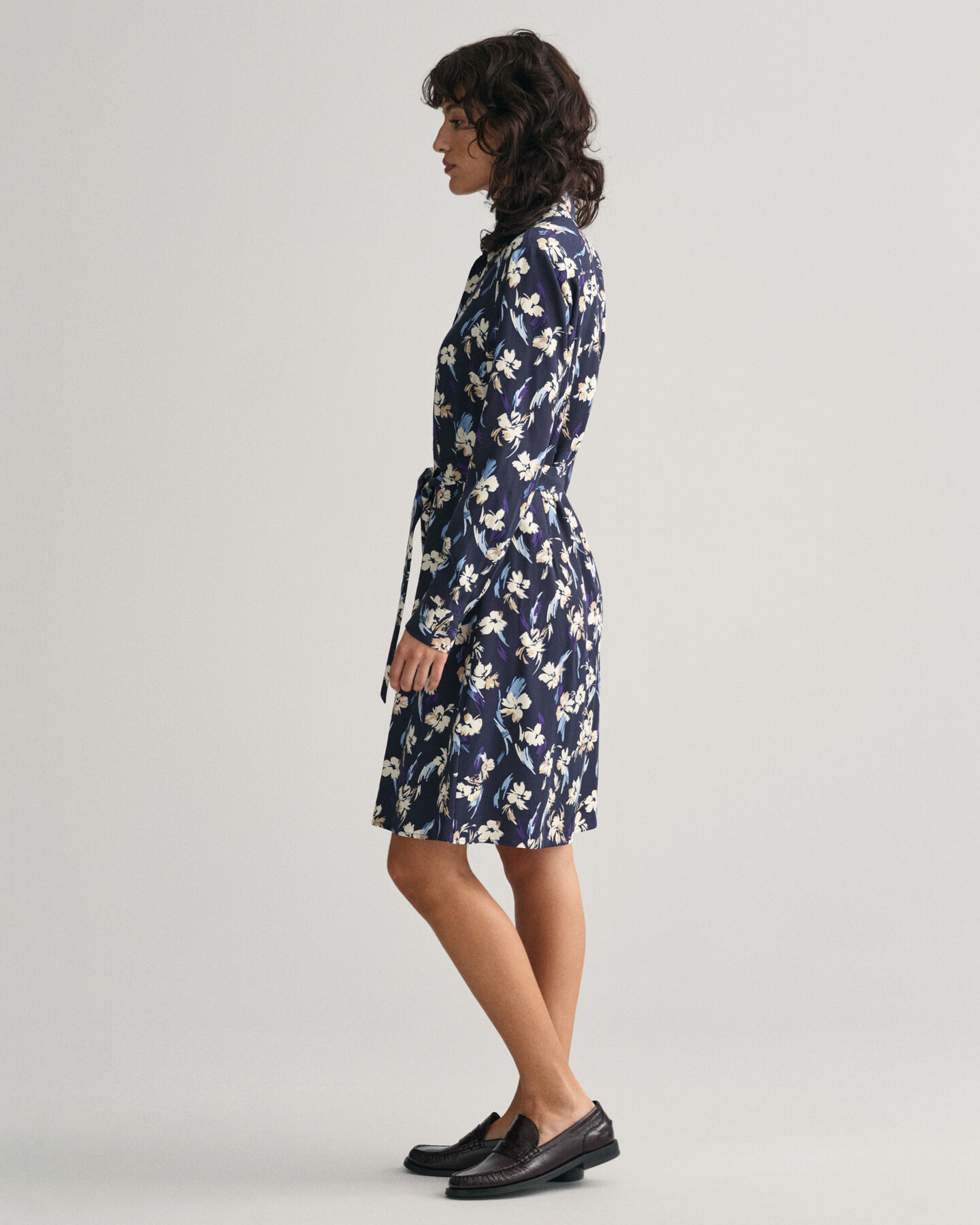 Robe-chemise à imprimé floral