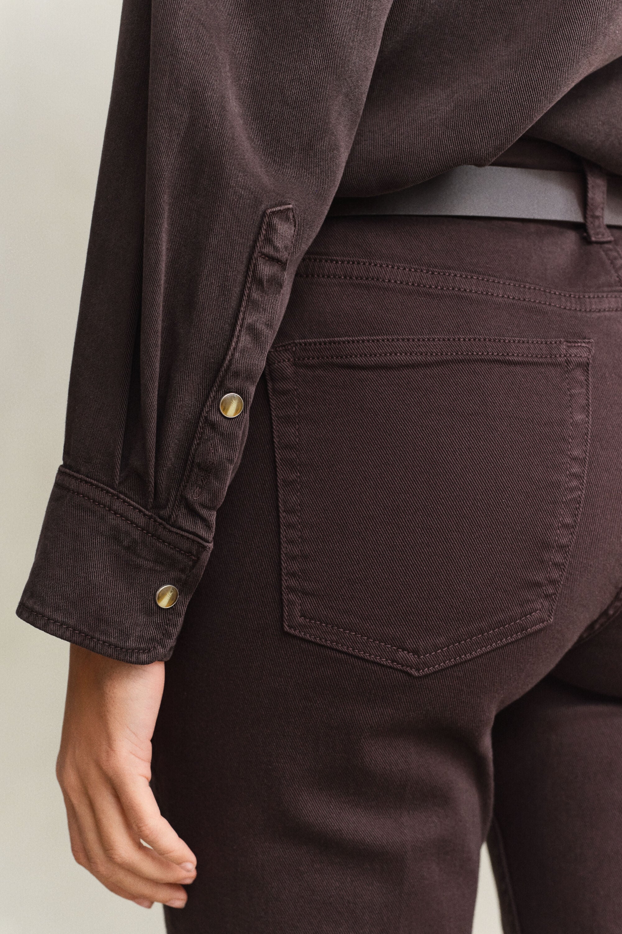Chemise style ranger en sergé de denim
