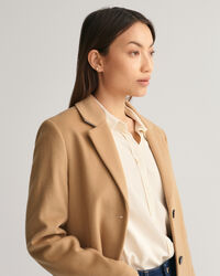 Manteau ajusté en laine mélangée