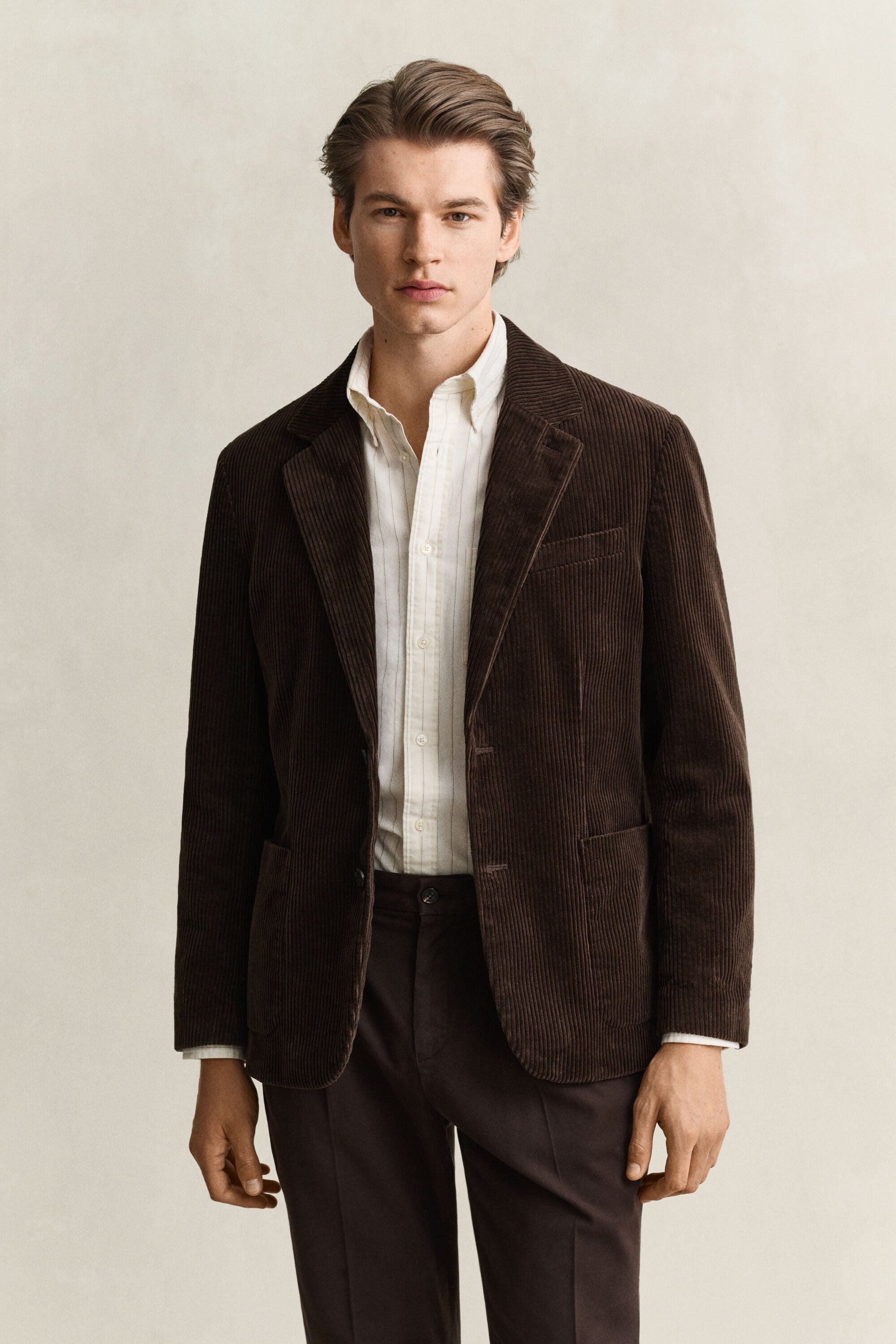 Veste de costume en velours côtelé