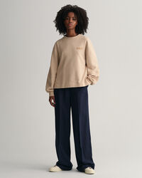 Sweat-shirt à manches volumineuses Logo