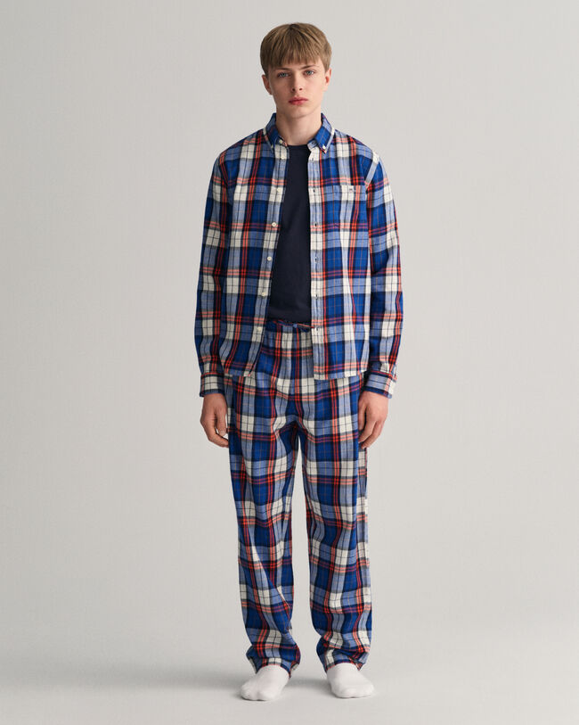 Pantalon de pyjama à carreaux multicolores Teens
