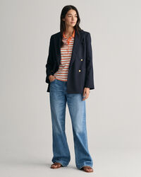 Polo en coton piqu&eacute; &agrave; rayures Shield