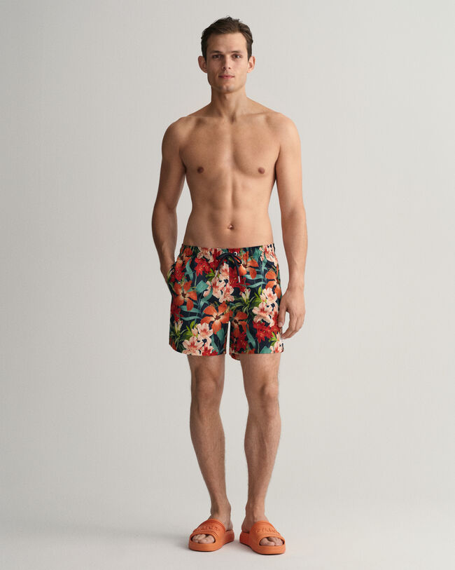 Short de bain classic fit &agrave; imprim&eacute; floral
