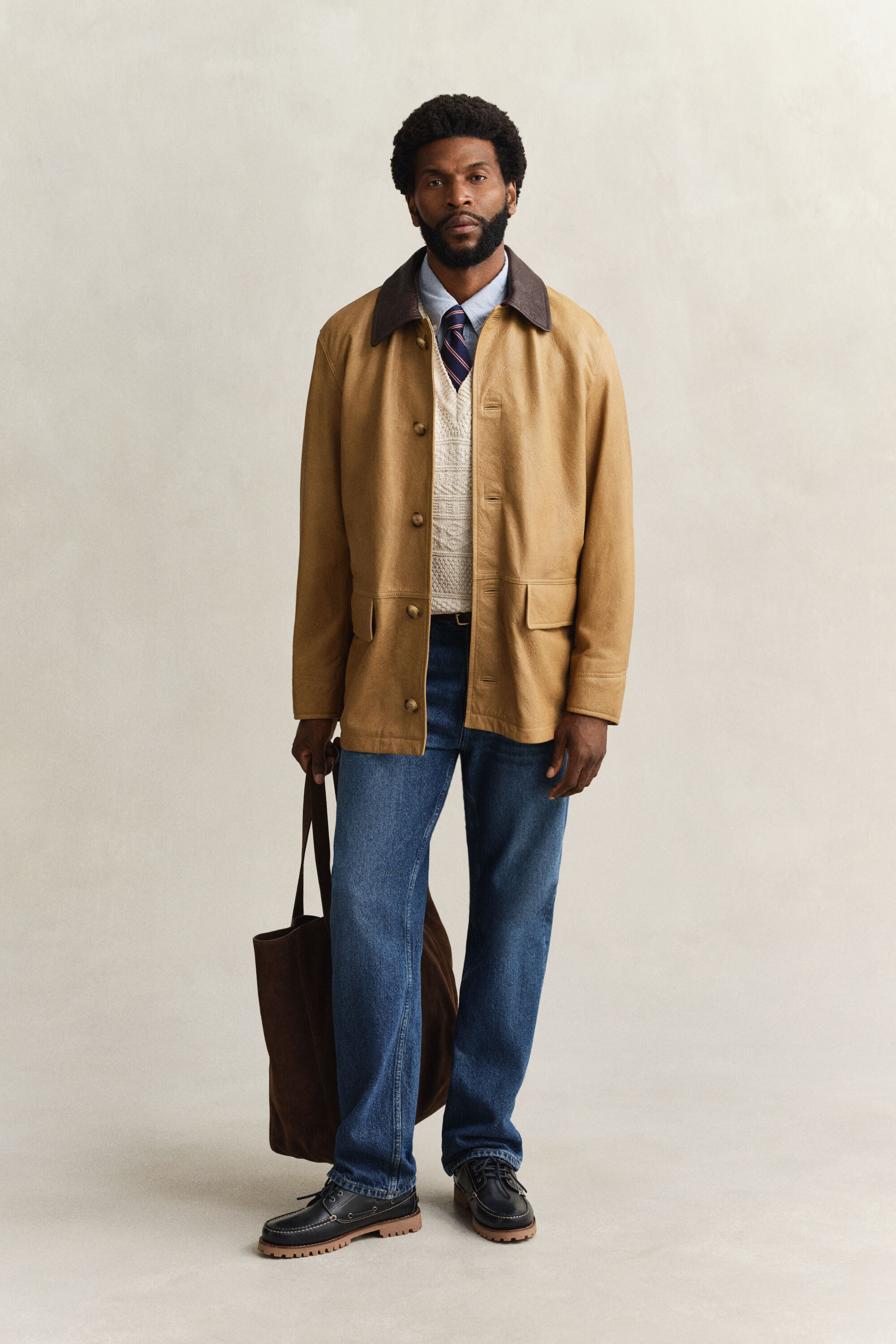 Veste Decker en cuir