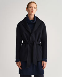 Veste blazer cousue main avec ceinture