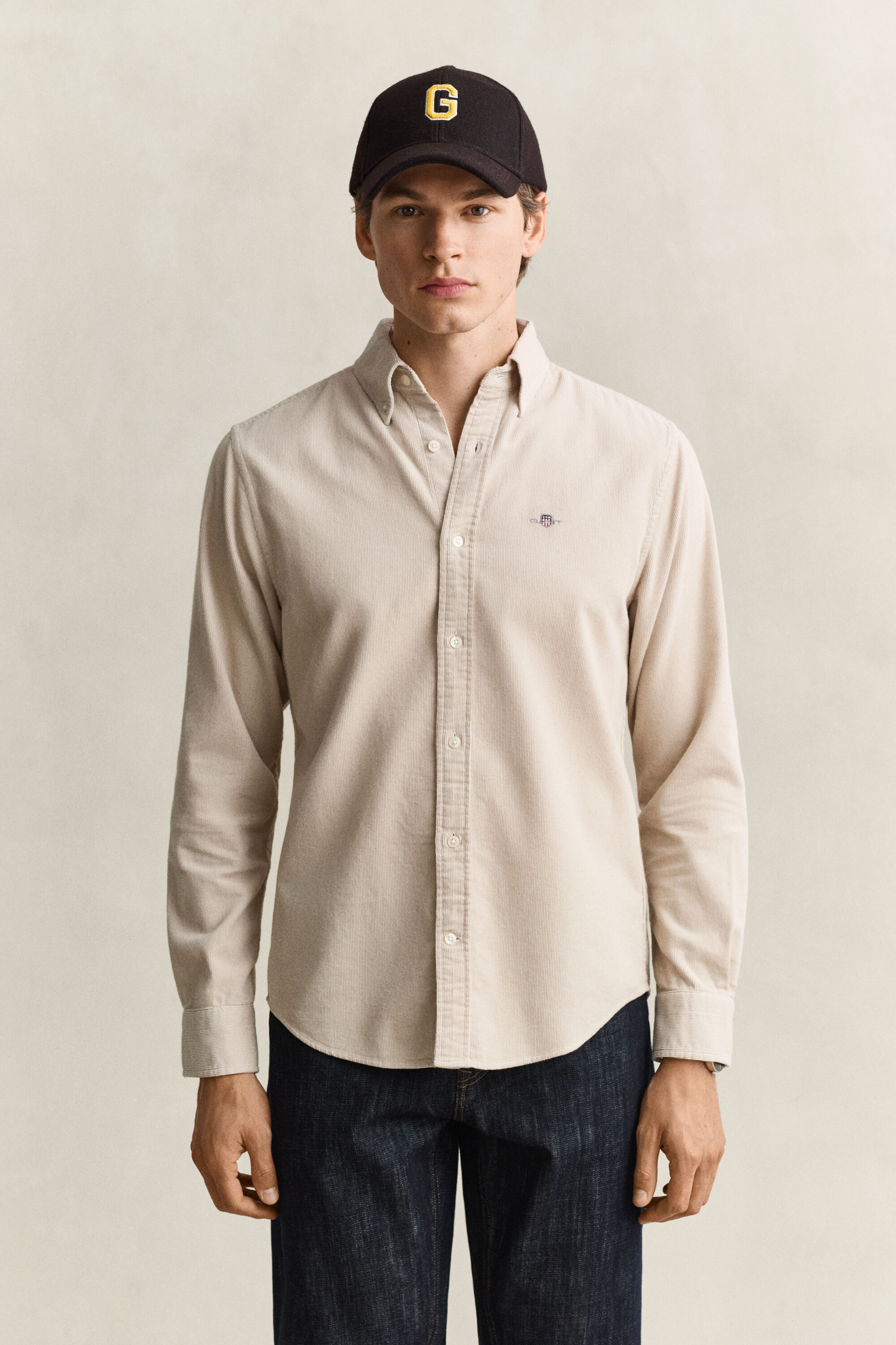 Chemise en velours côtelé
