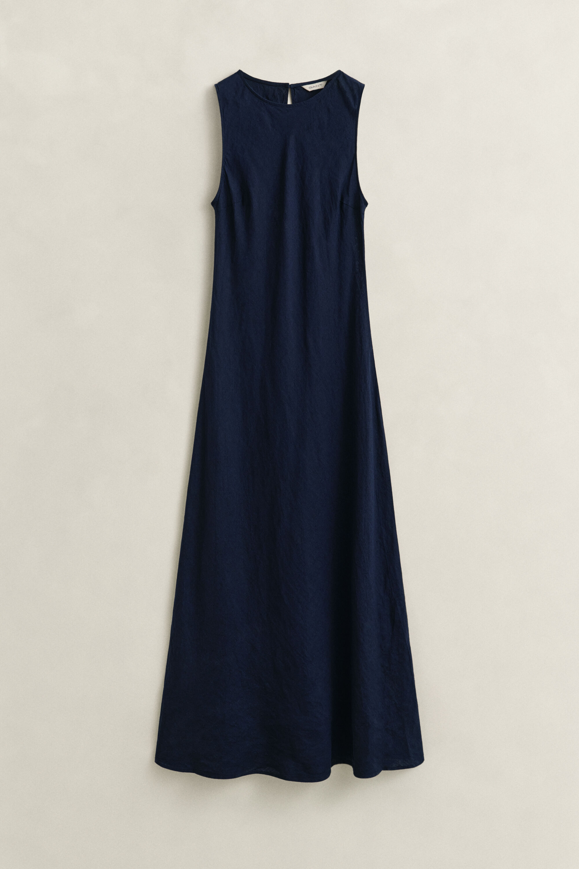 Robe midi coupée dans le biais en lin