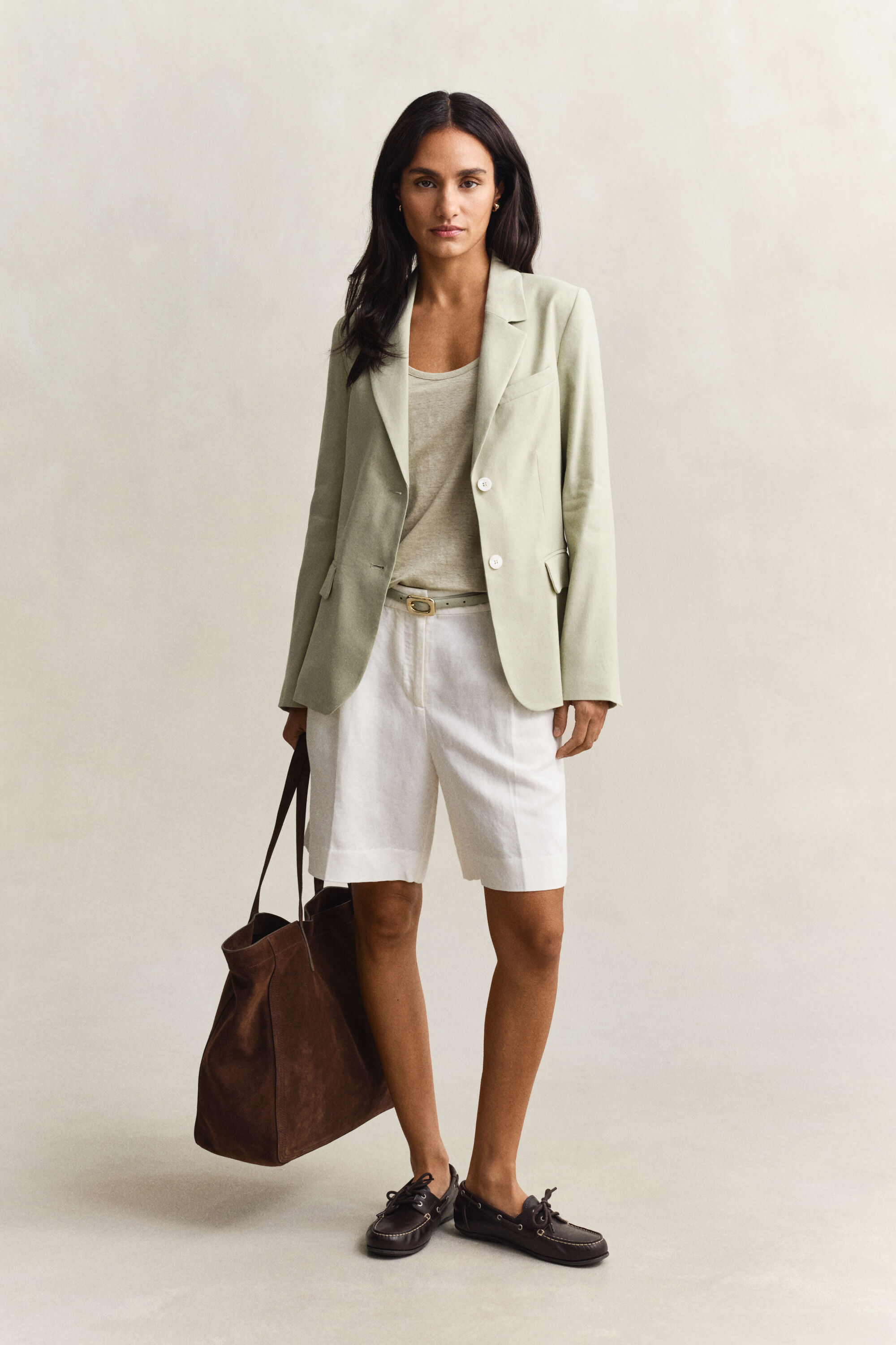 Veste blazer en lin stretch