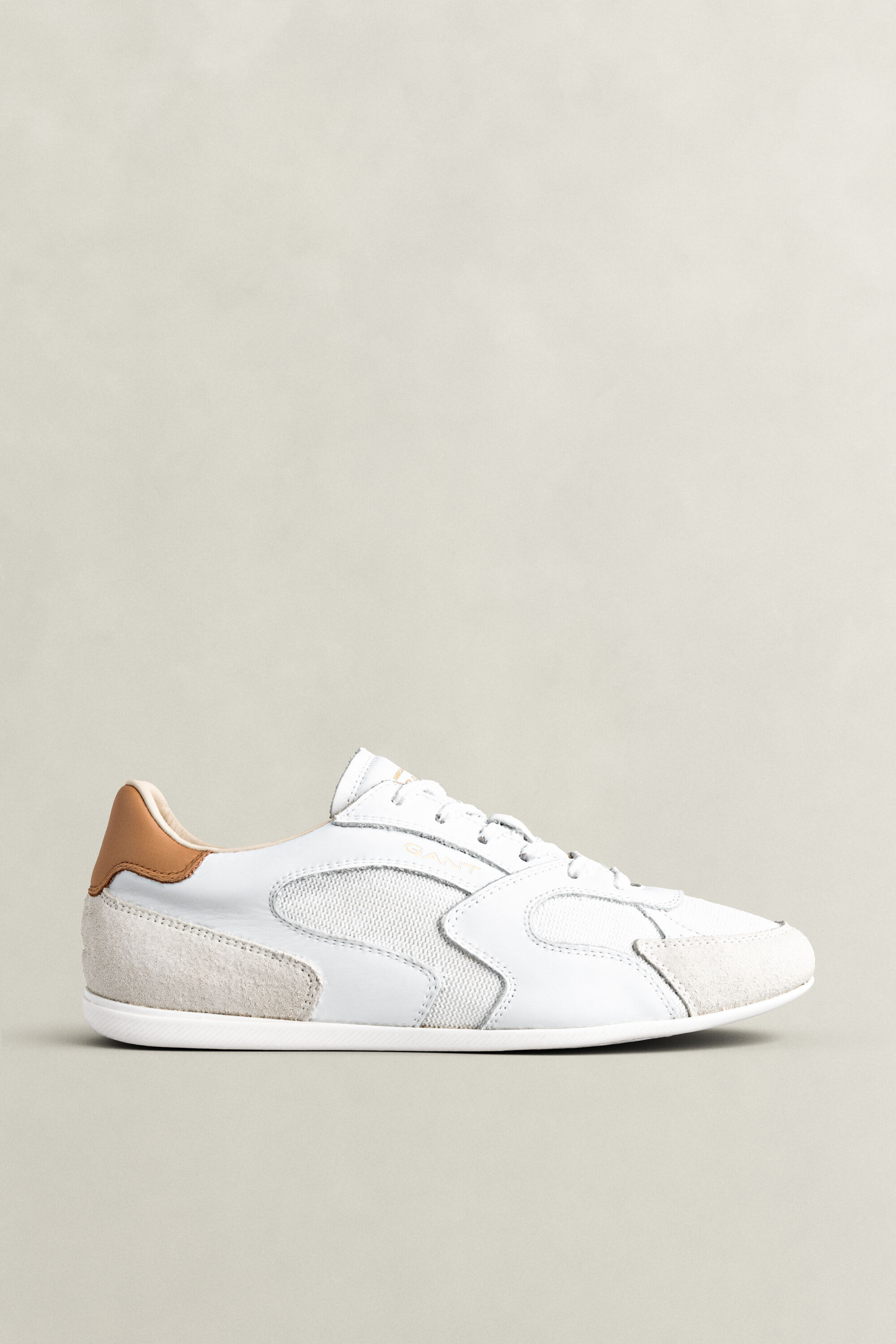 Baskets en cuir et daim Sherly