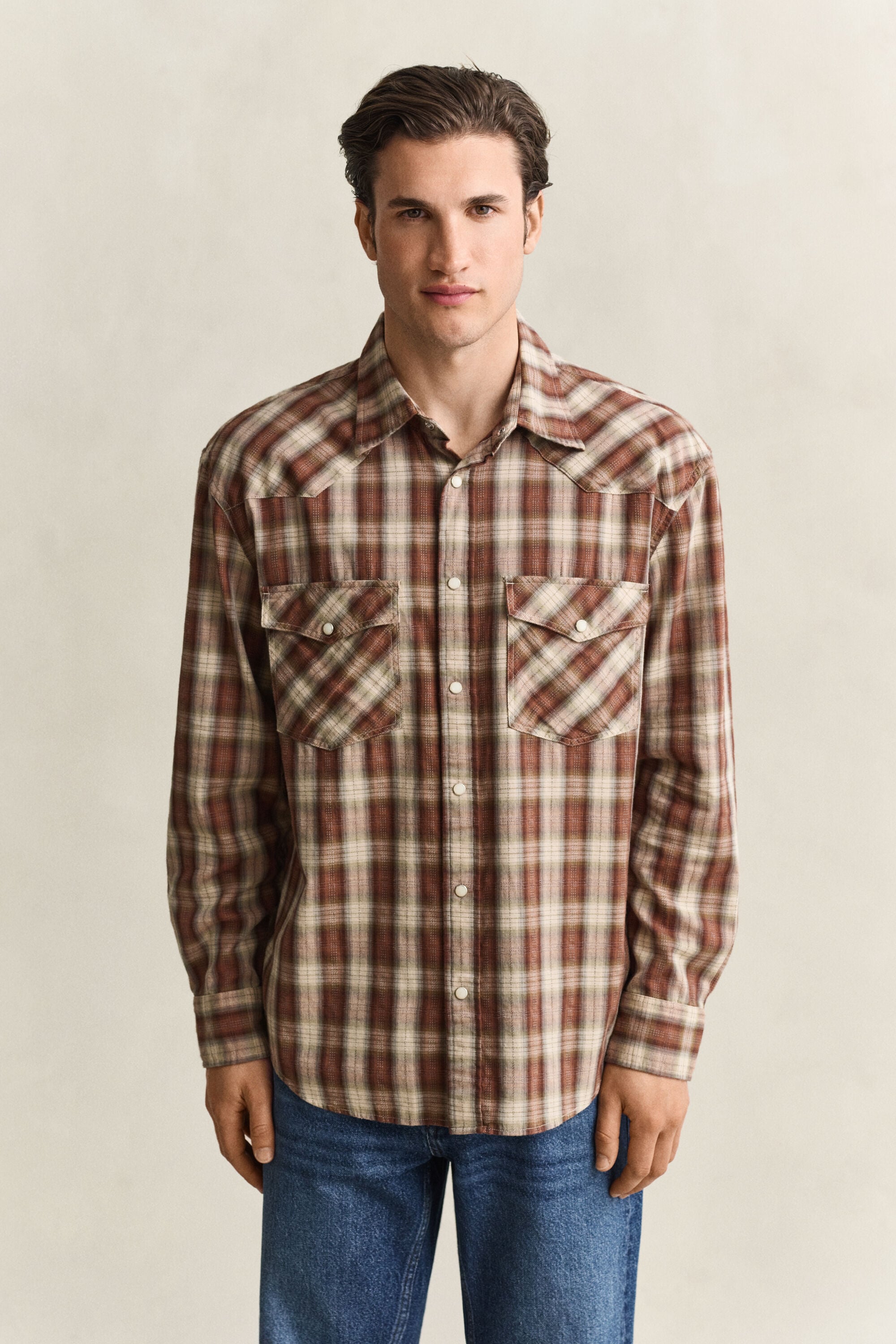 Chemise rodéo à carreaux