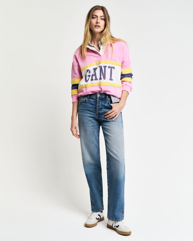 Polo Rugger en colour-block