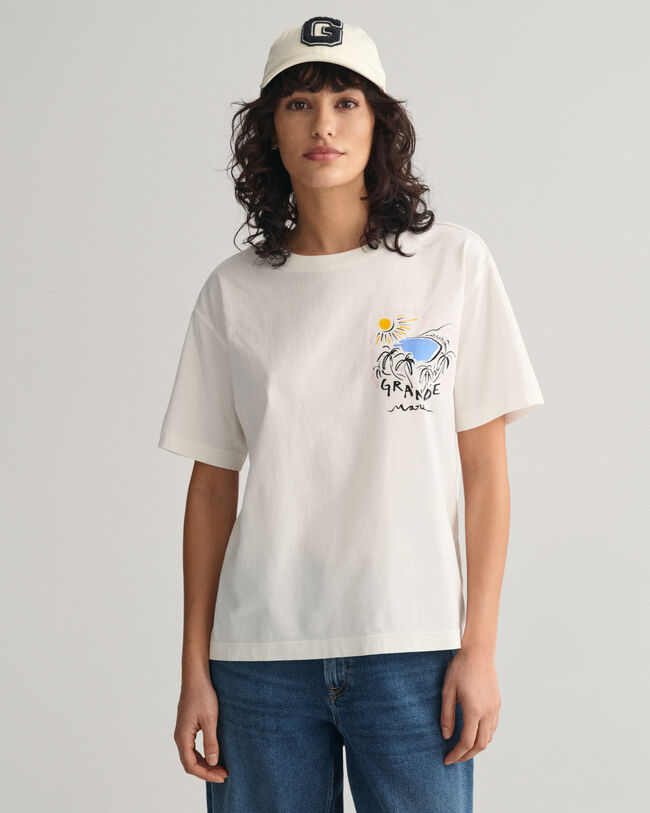 T-shirt imprim&eacute; Grande Mare