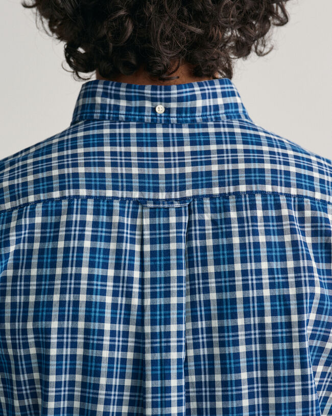 Chemise regular fit &agrave; carreaux madras Indigo
