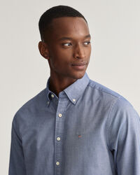 Chemise slim fit en coton Oxford