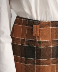 Mini-jupe en laine à carreaux