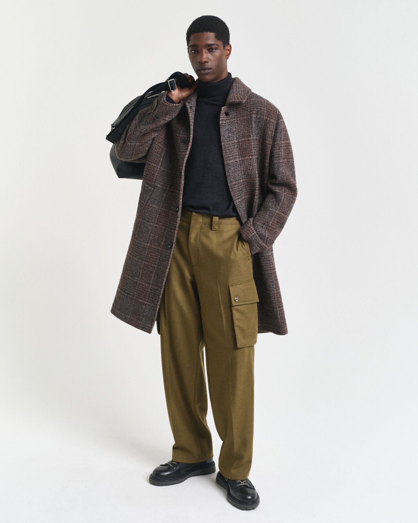 Pull col roulé en laine mérinos extrafine