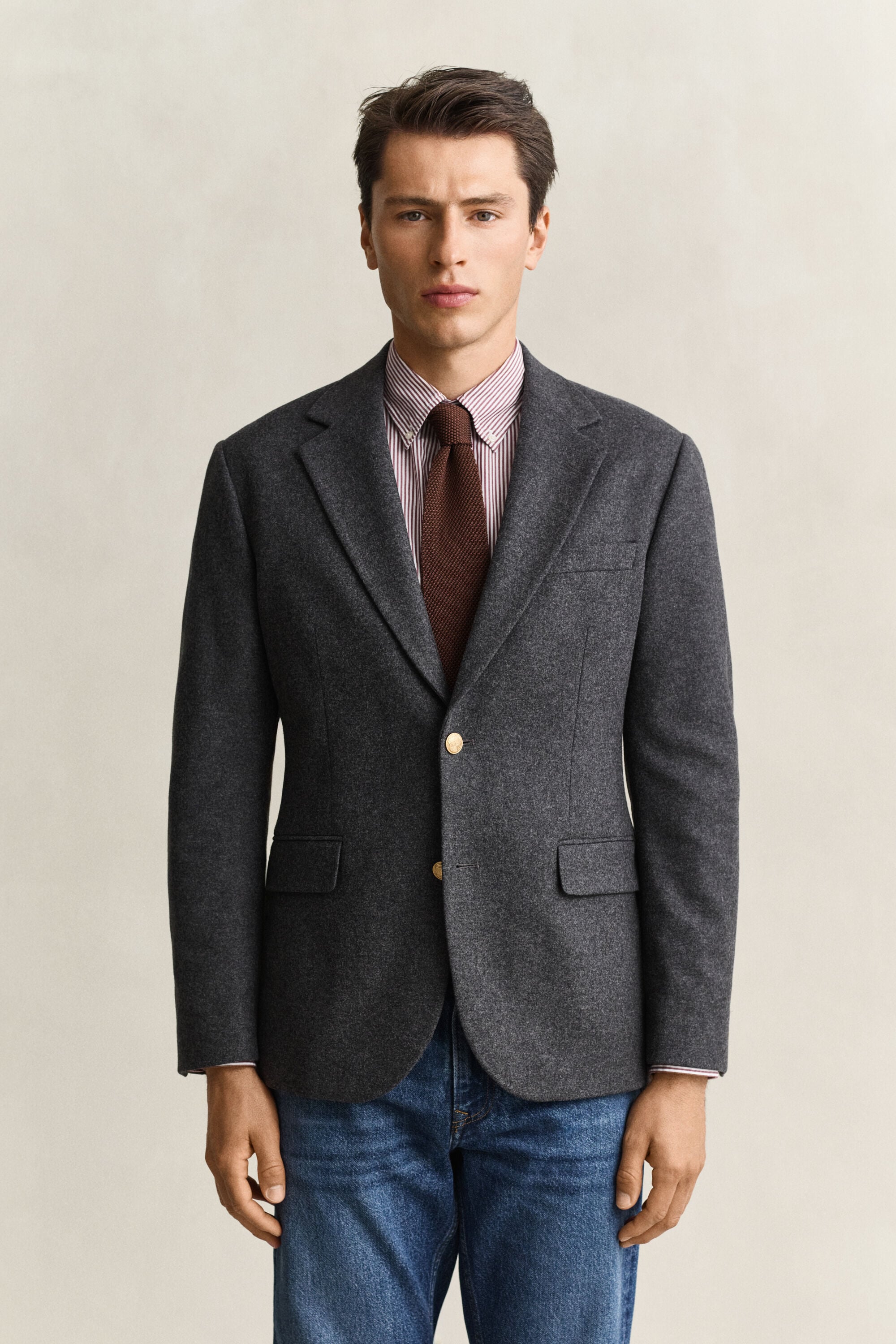 Veste blazer Club classique en flanelle