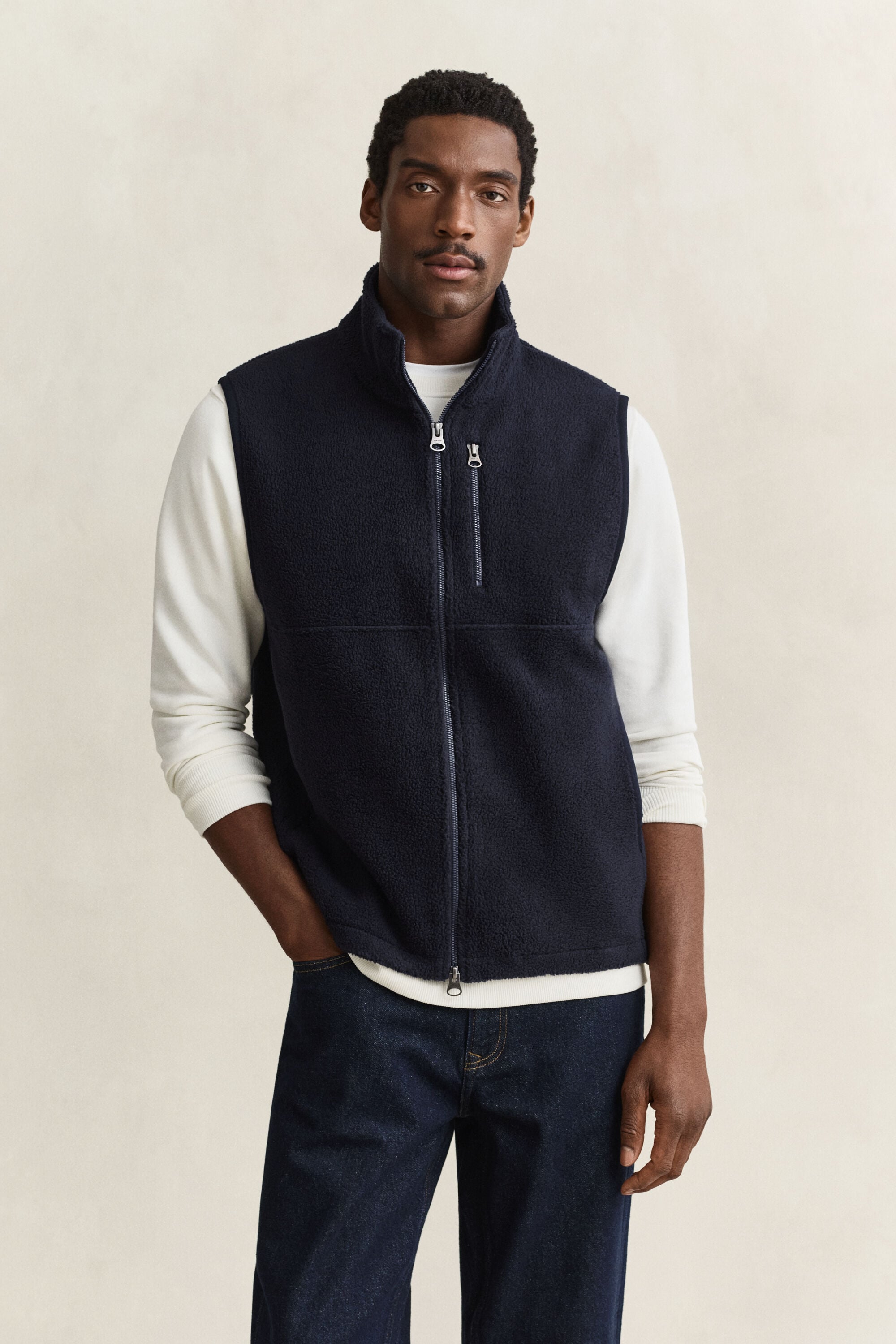 Veste sans manches en polaire