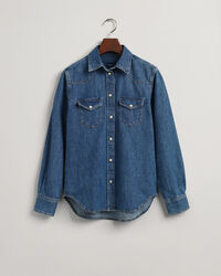 Chemise regular fit en denim