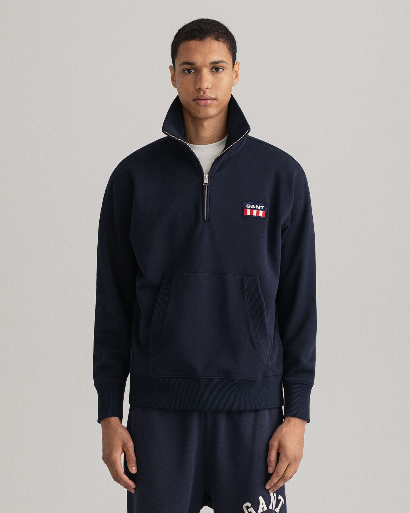 Pull à demi-zip Retro Flag