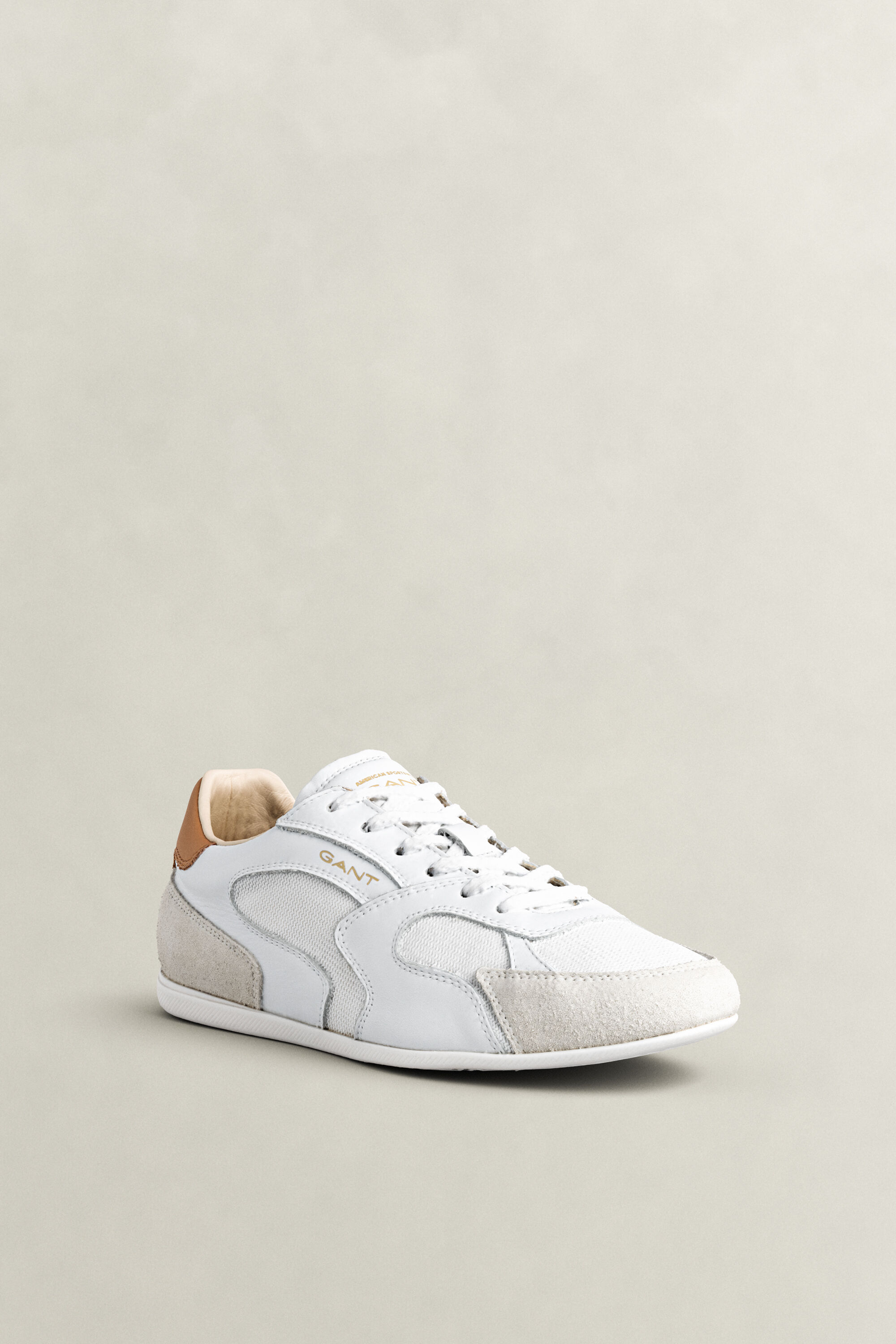 Baskets en cuir et daim Sherly