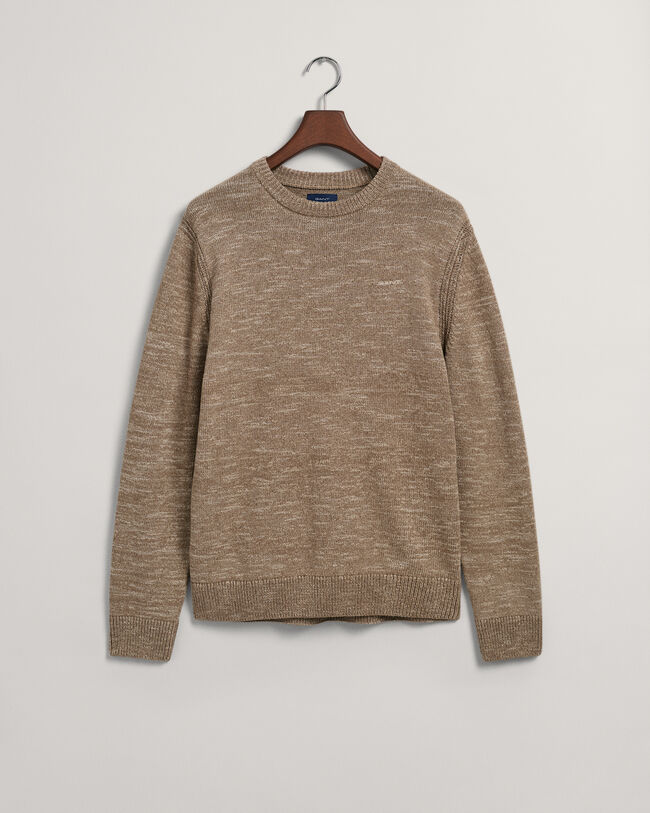 Pull ras du cou en fils torsad&eacute;s