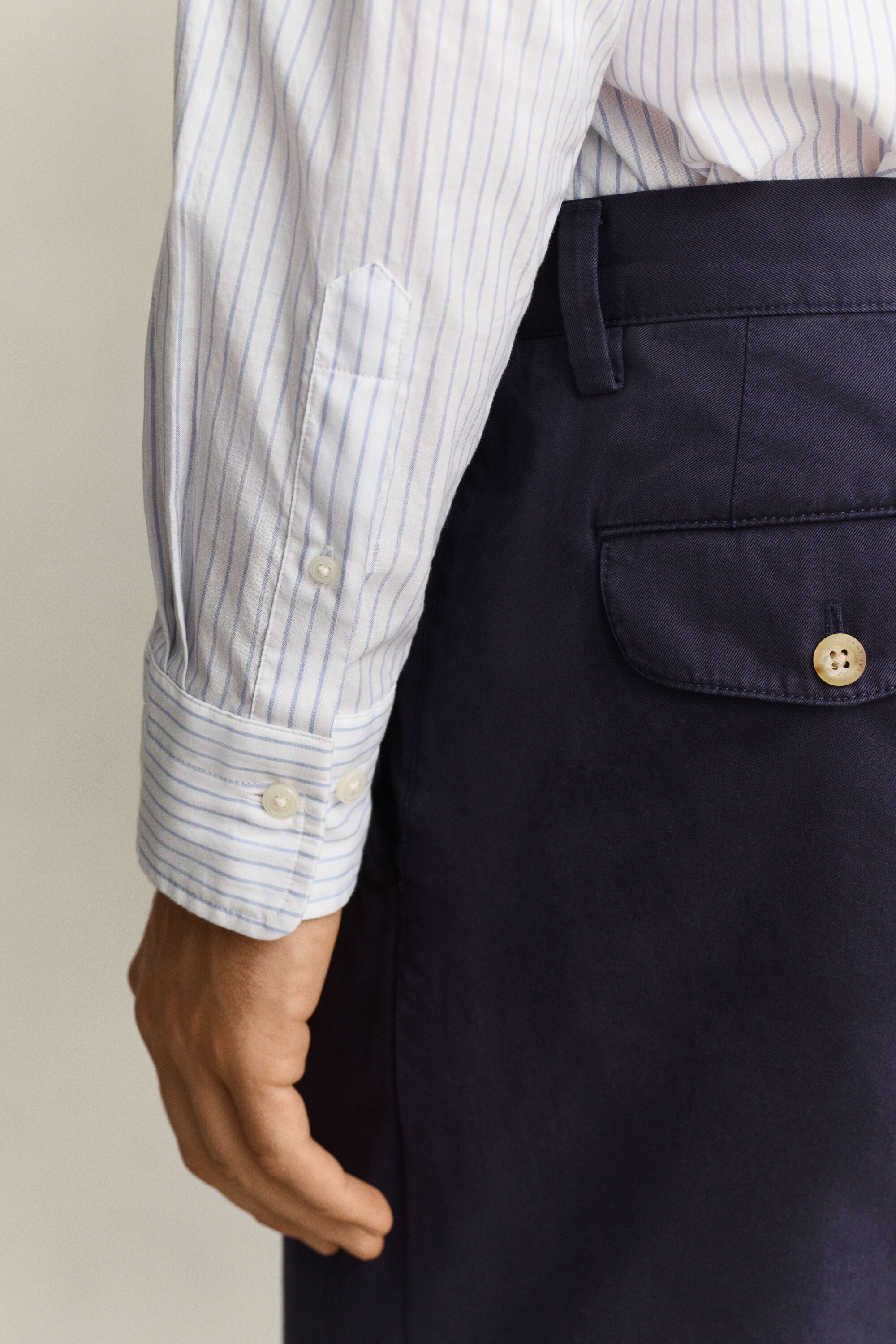 Chemise en coton Oxford à rayures Gant x Yale
