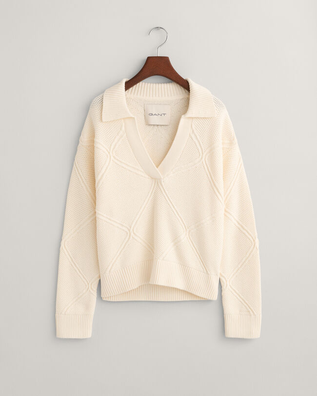 Polo Rugger en maille texturée