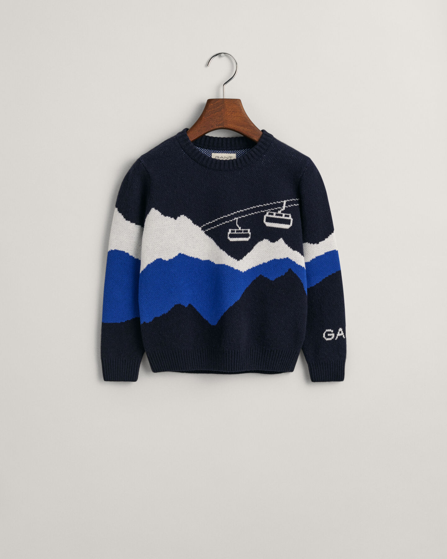Pull ras du cou en jacquard Alpine Kids