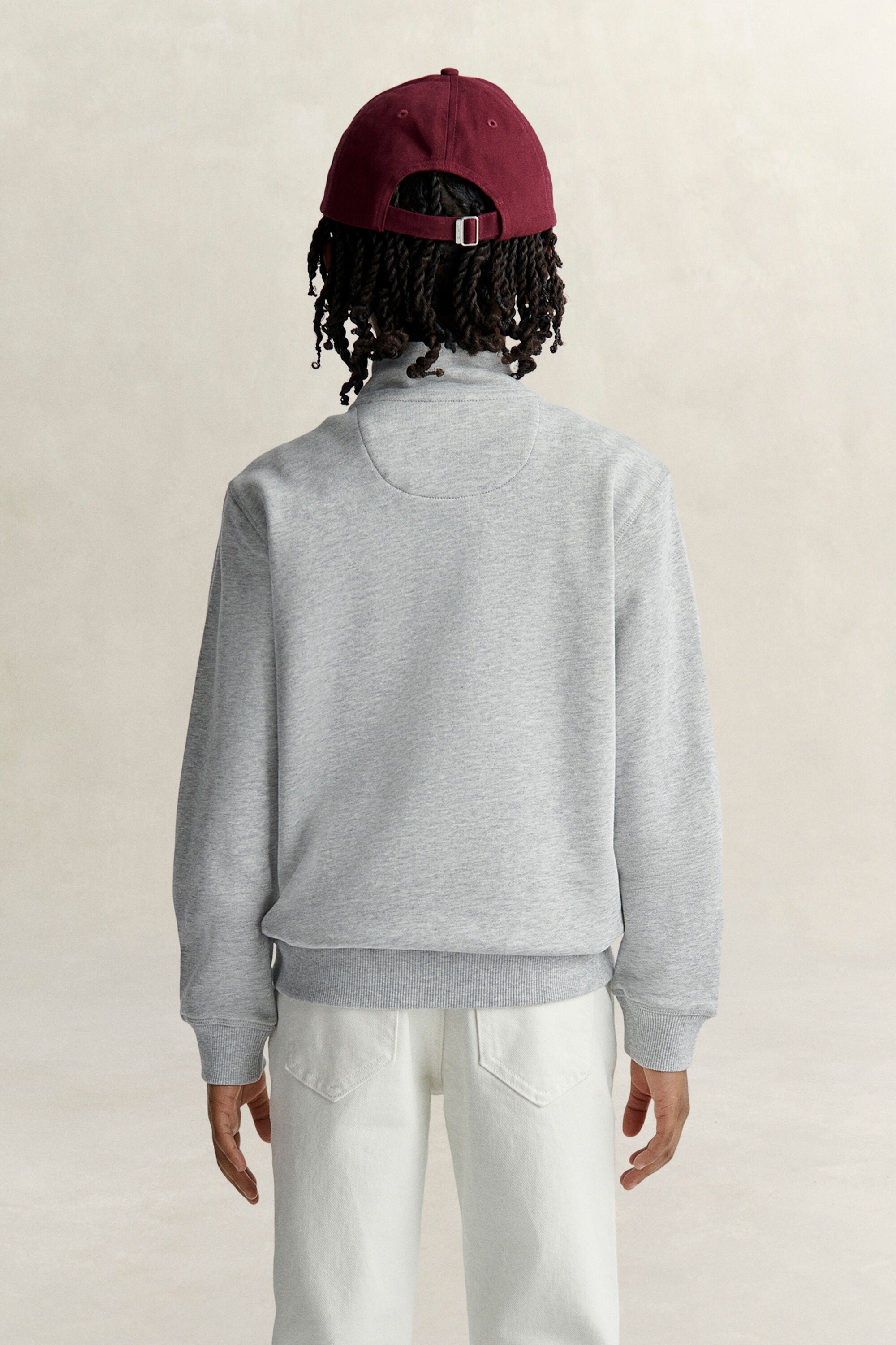 Sweat-shirt à demi-zip avec écusson Ado Garçon