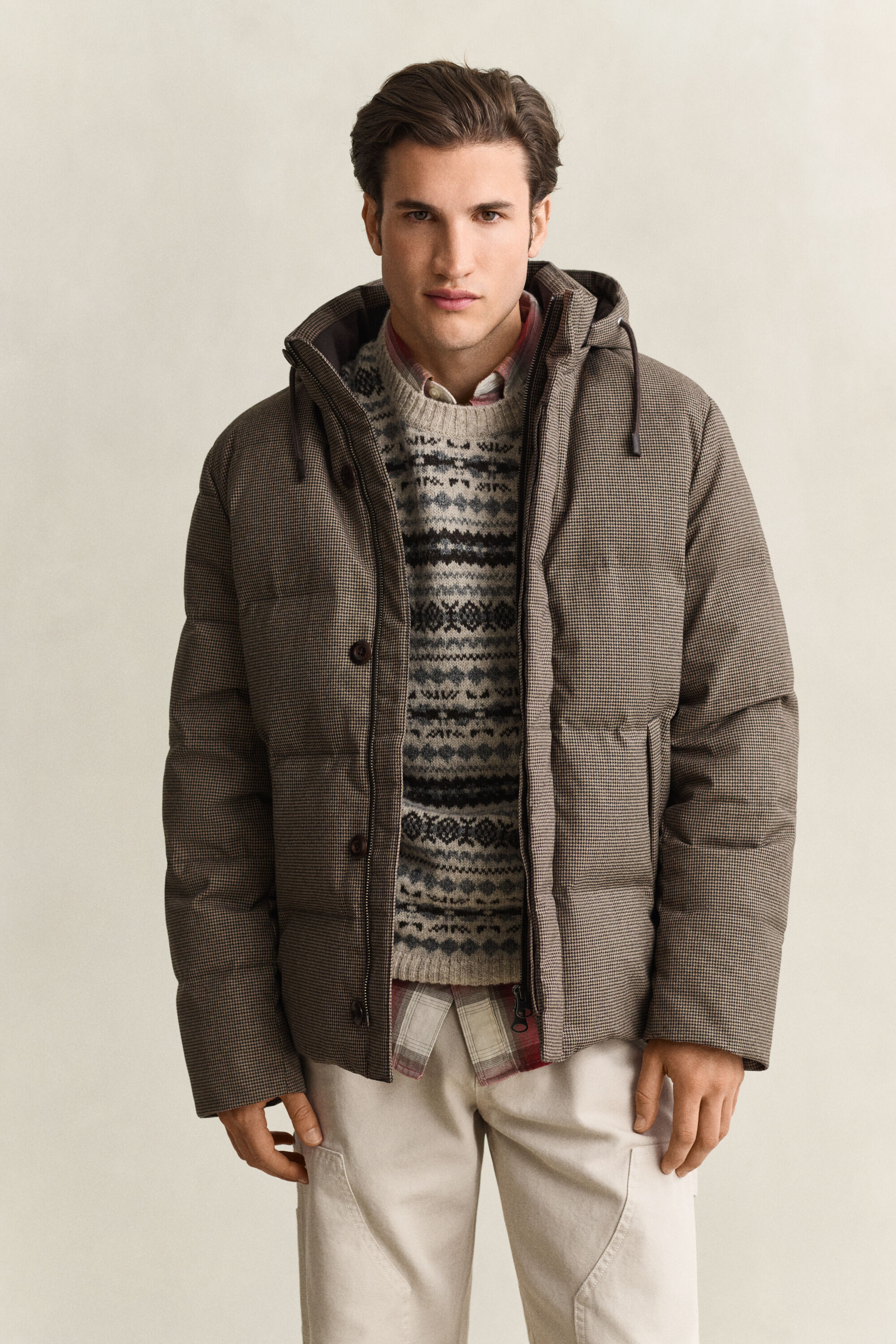 Veste matelassée en flanelle
