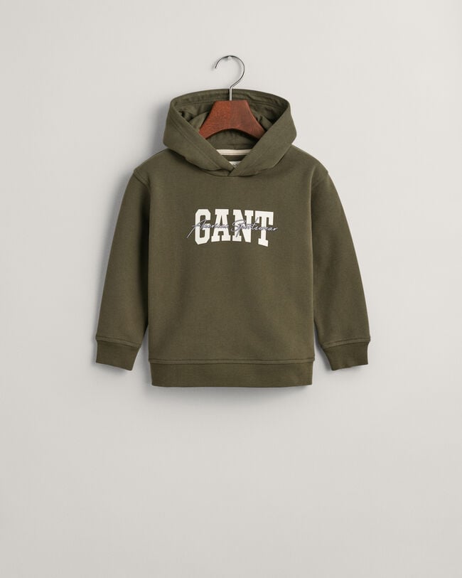 Sweat à capuche GANT Arch Script Kids