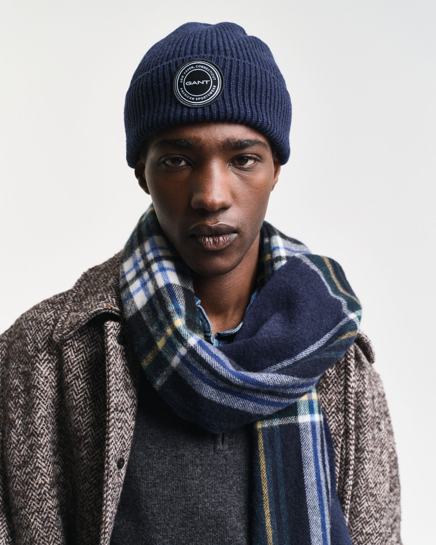 Bonnet en laine tricotée