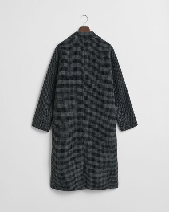 Manteau cousu main à carreaux