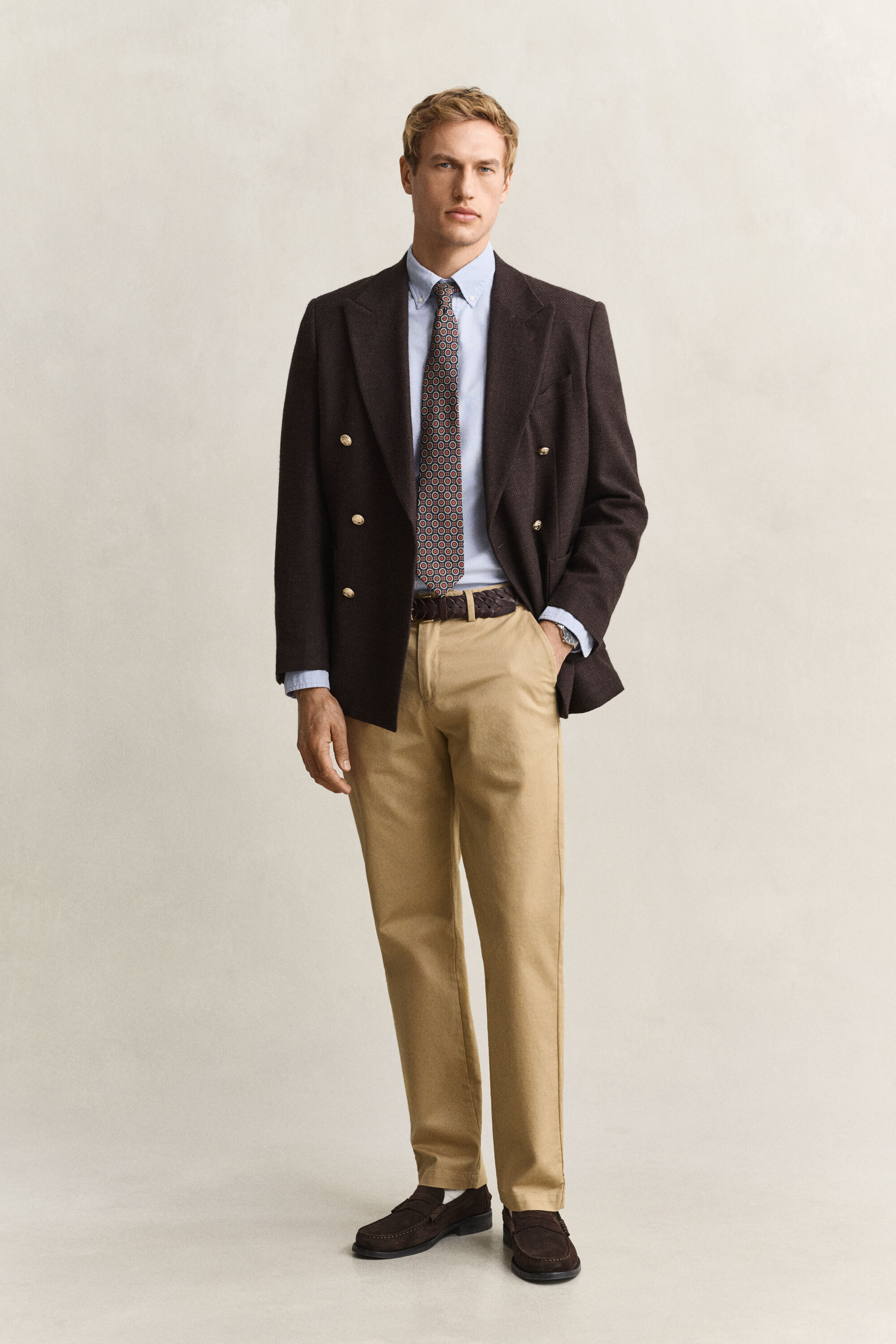 Chemise coupe slim en coton Oxford classique