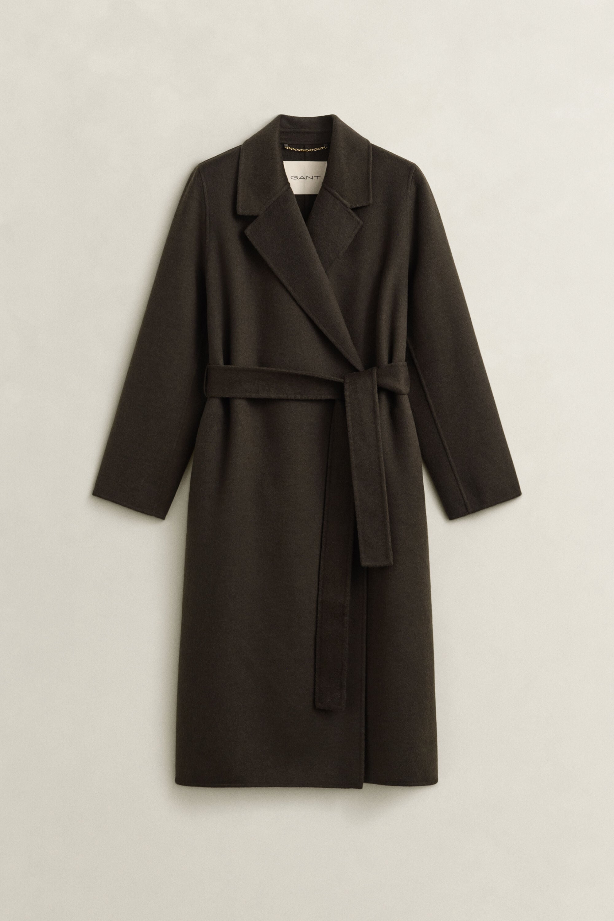 Manteau cousu main avec ceinture