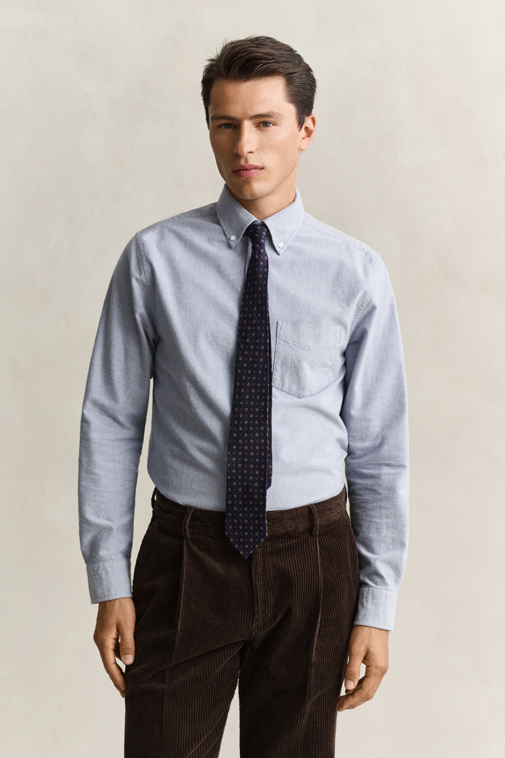 Chemise en coton Oxford brossé
