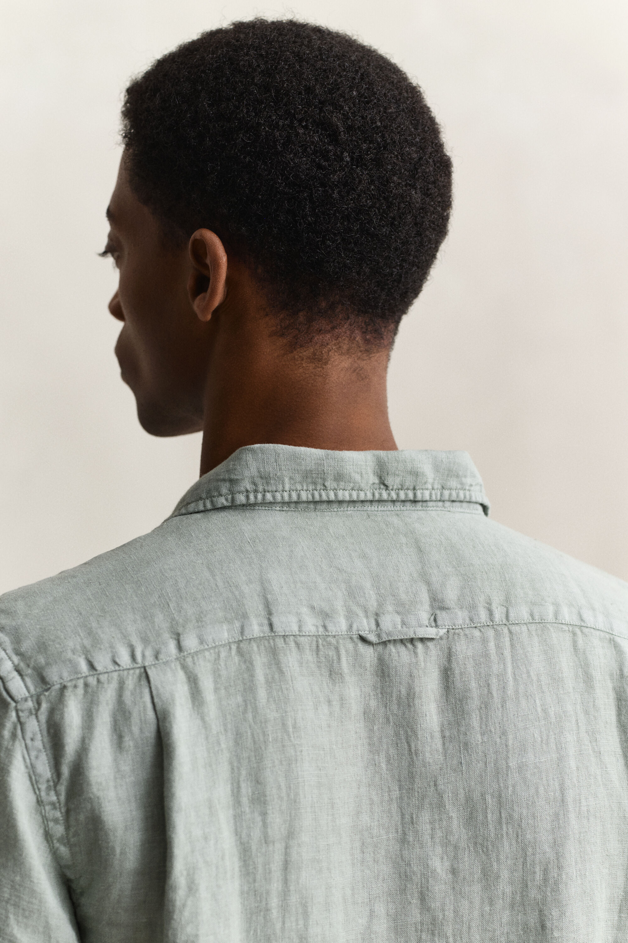 Chemise à manches courtes en lin