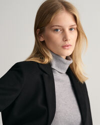 Manteau ajusté en laine mélangée