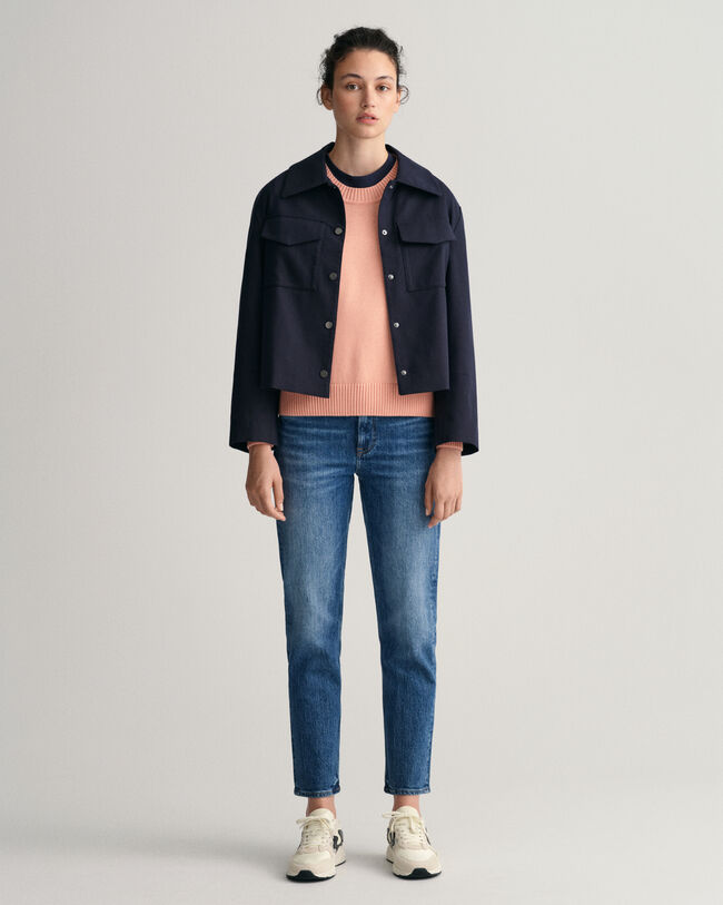 Pull ras du cou en coton Icon G