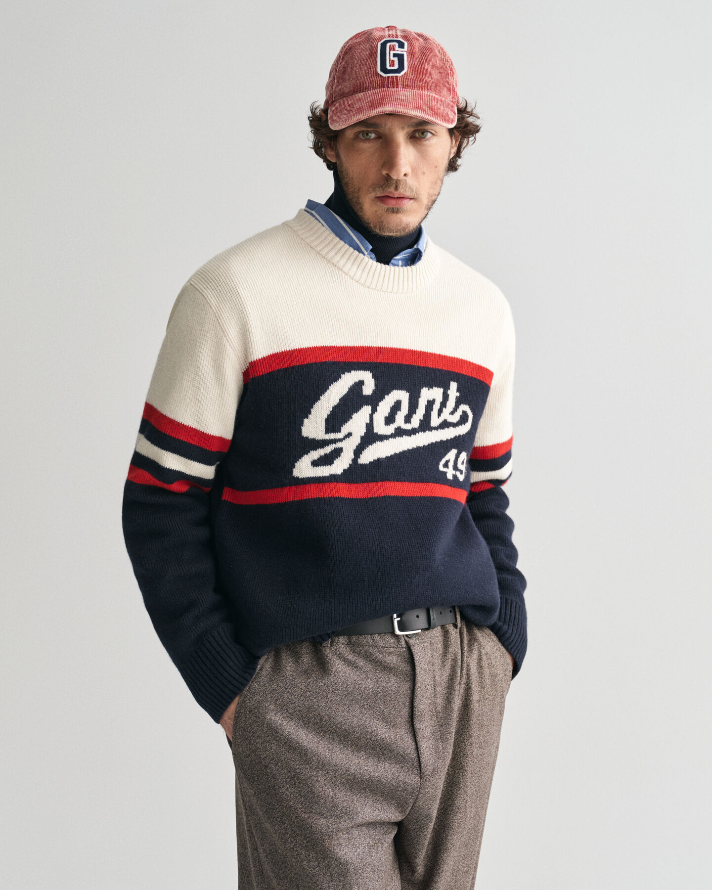 Pull ras du cou avec logo vintage GANT