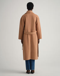 Manteau cousu main avec ceinture