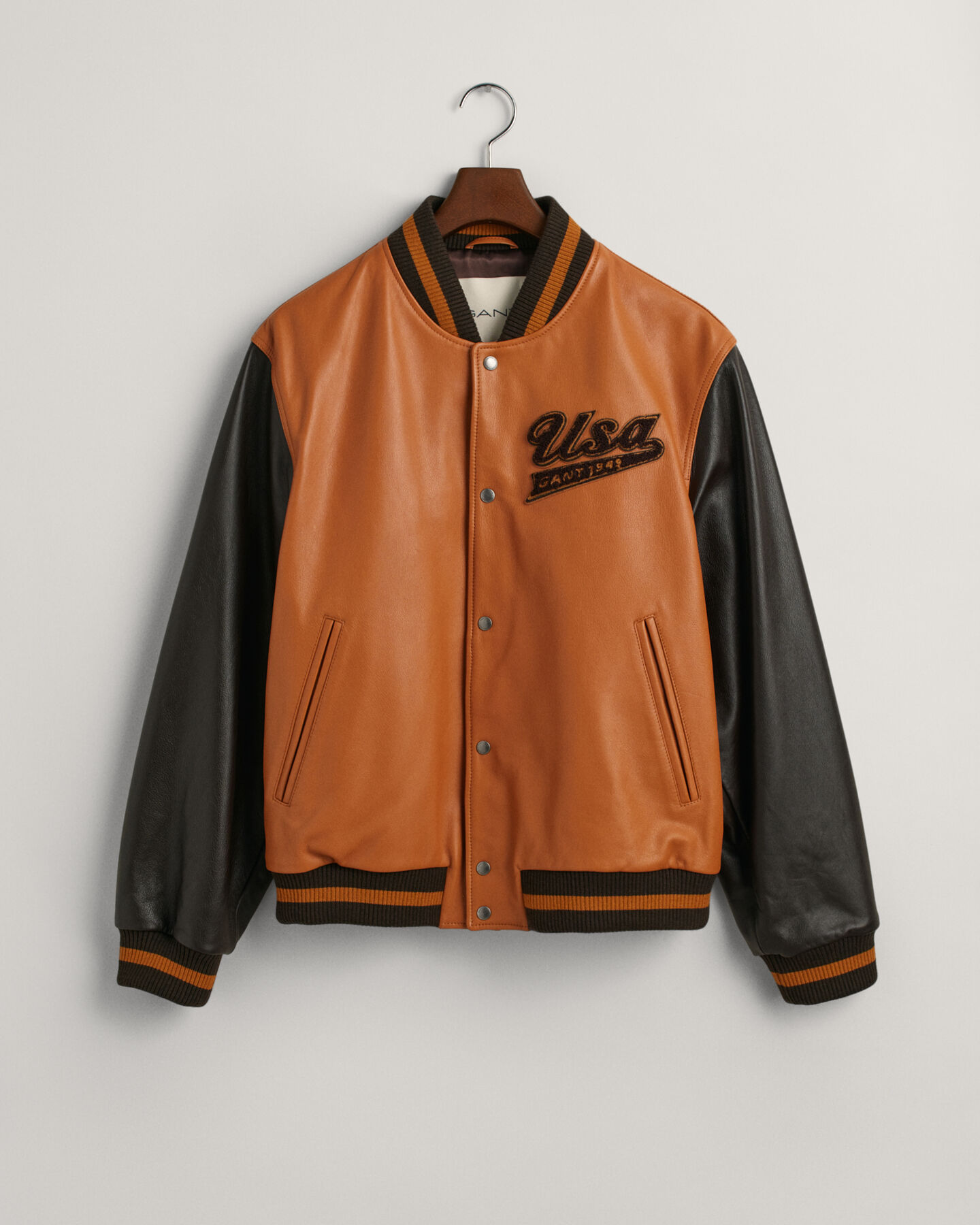 Veste en cuir GANT Varsity Jacket