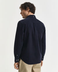 Chemise coupe regular en velours côtelé