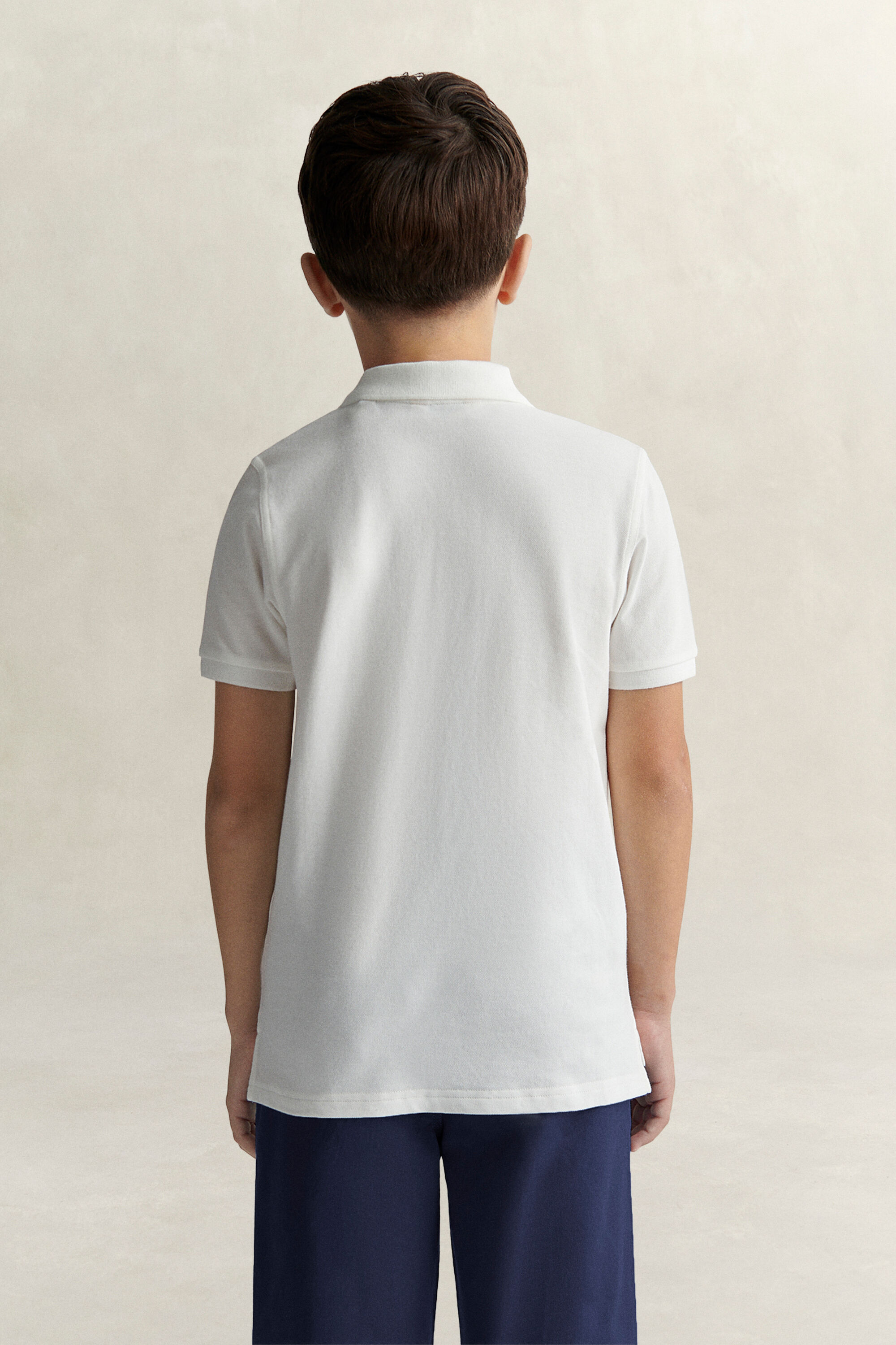 Polo en coton piqué Shield Ado