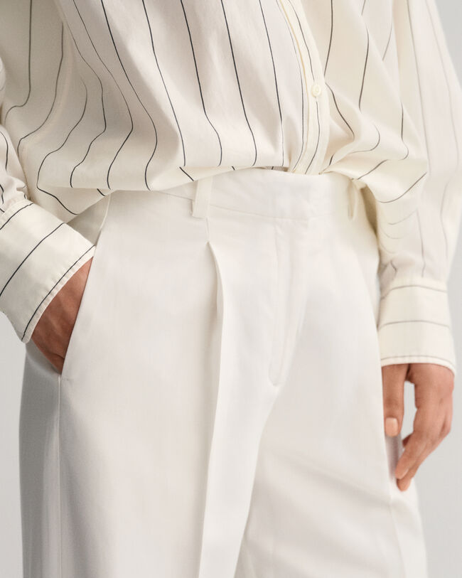 Pantalon relaxed fit plissé