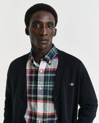 Cardigan col V en coton classique