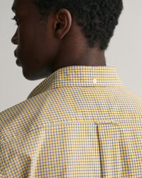 Chemise regular fit en popeline &agrave; carreaux